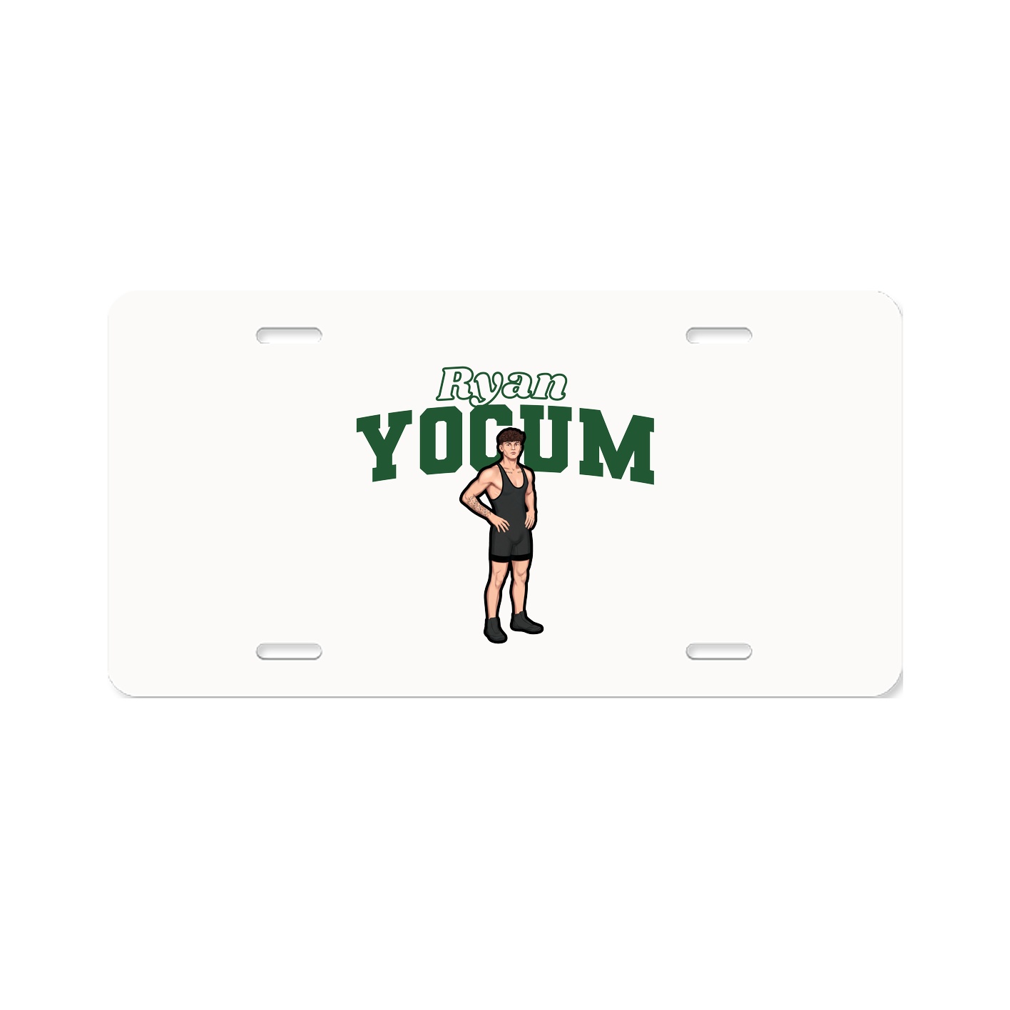 License Plate — Name Arch in Classic