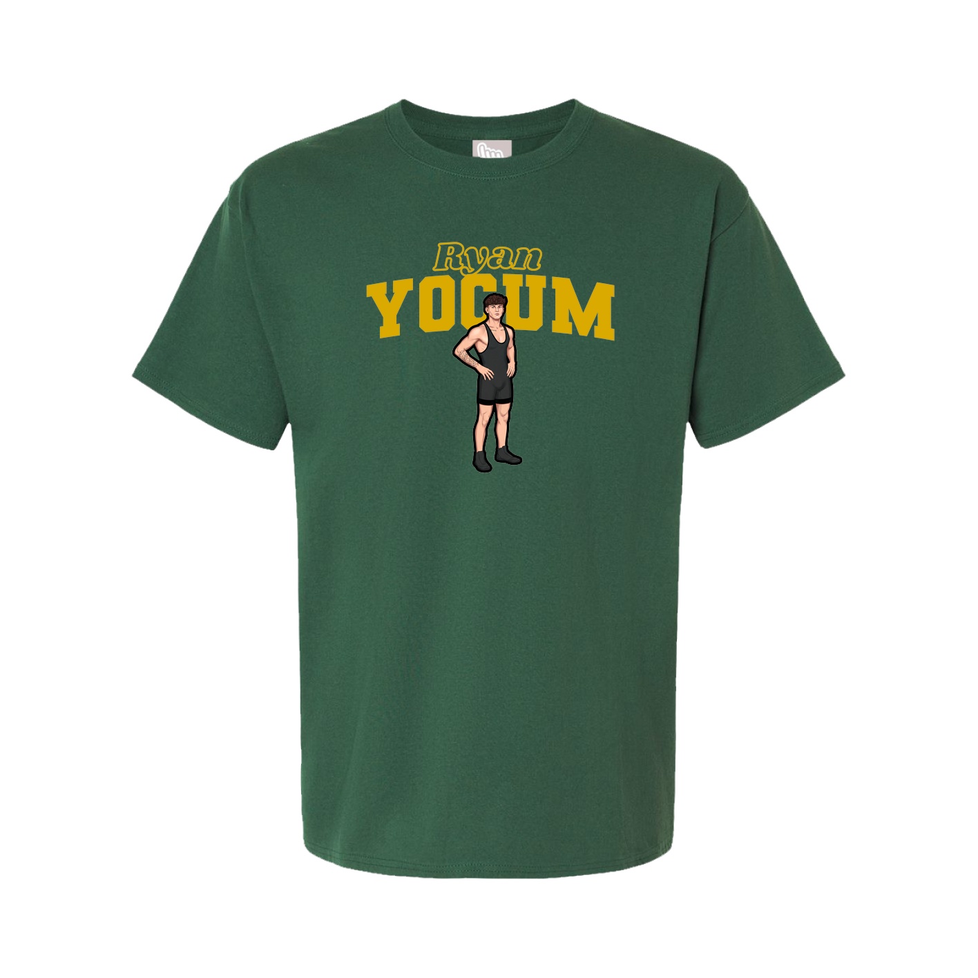 Youth Tee — Name Arch in Green