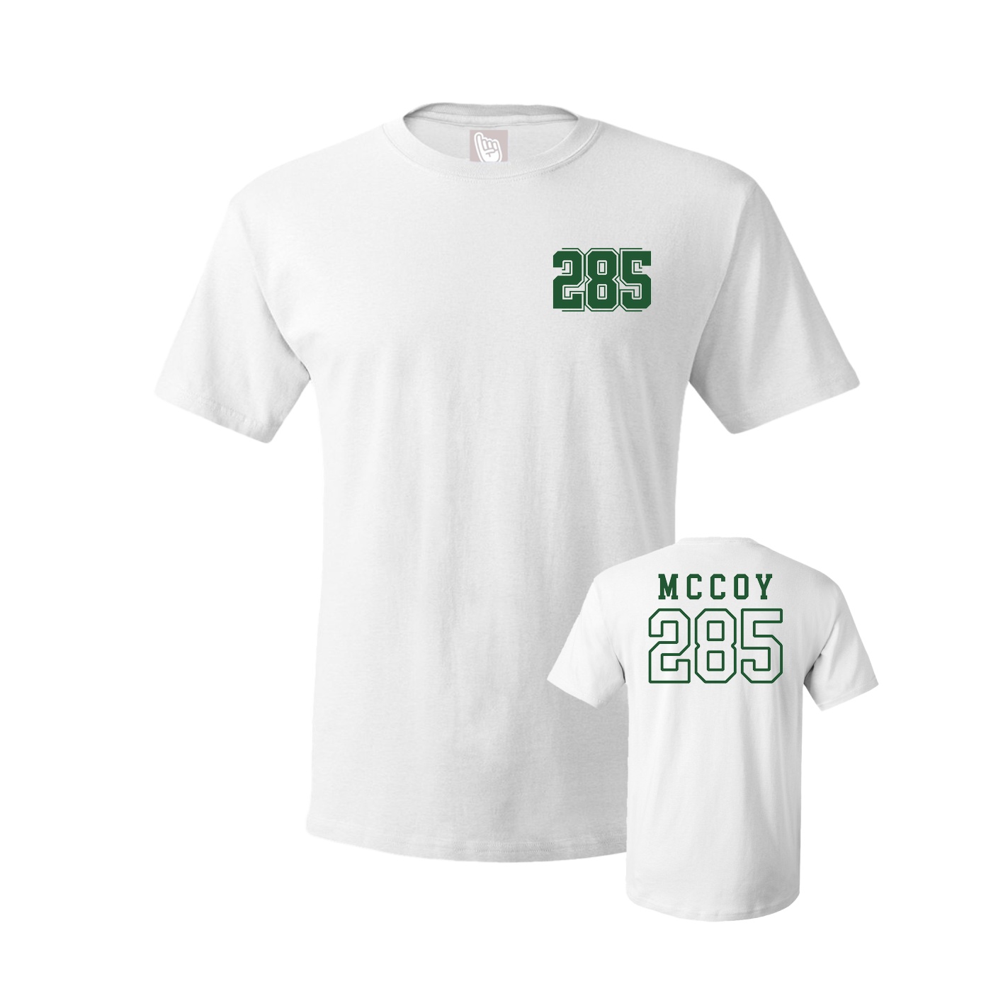 Youth Tee — Chest Back in White