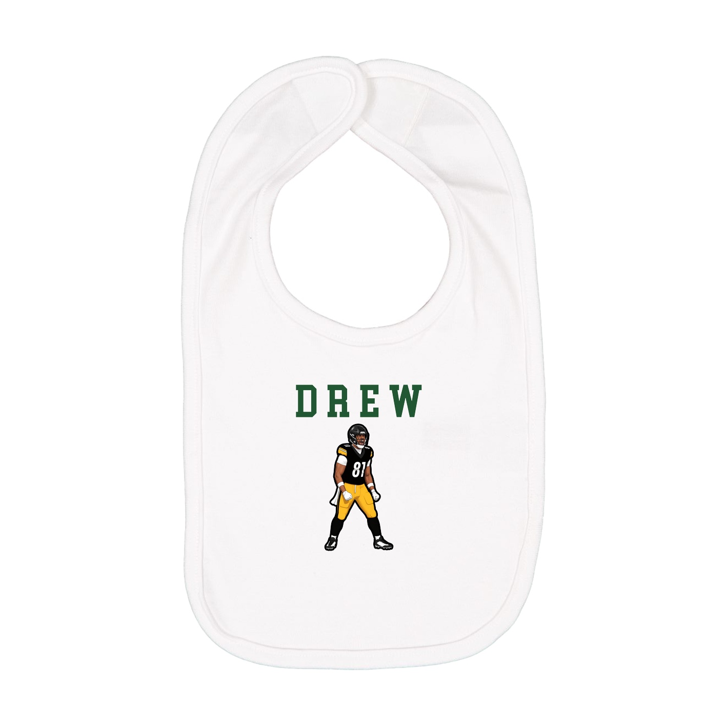 Infant Bib — Shirsey in White