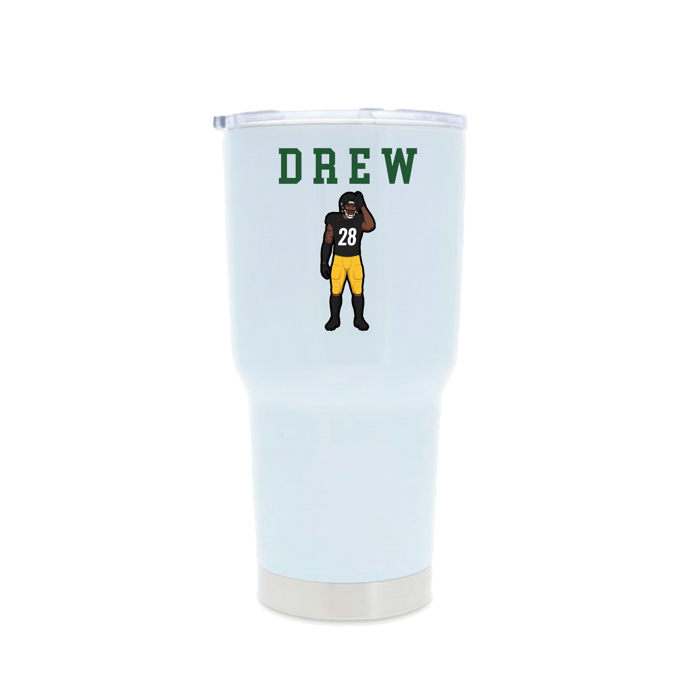30oz Stainless Steel Tumbler — Shirsey in White