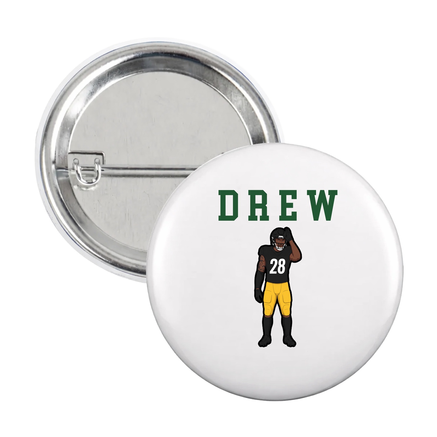 Game Day Button — Shirsey in White