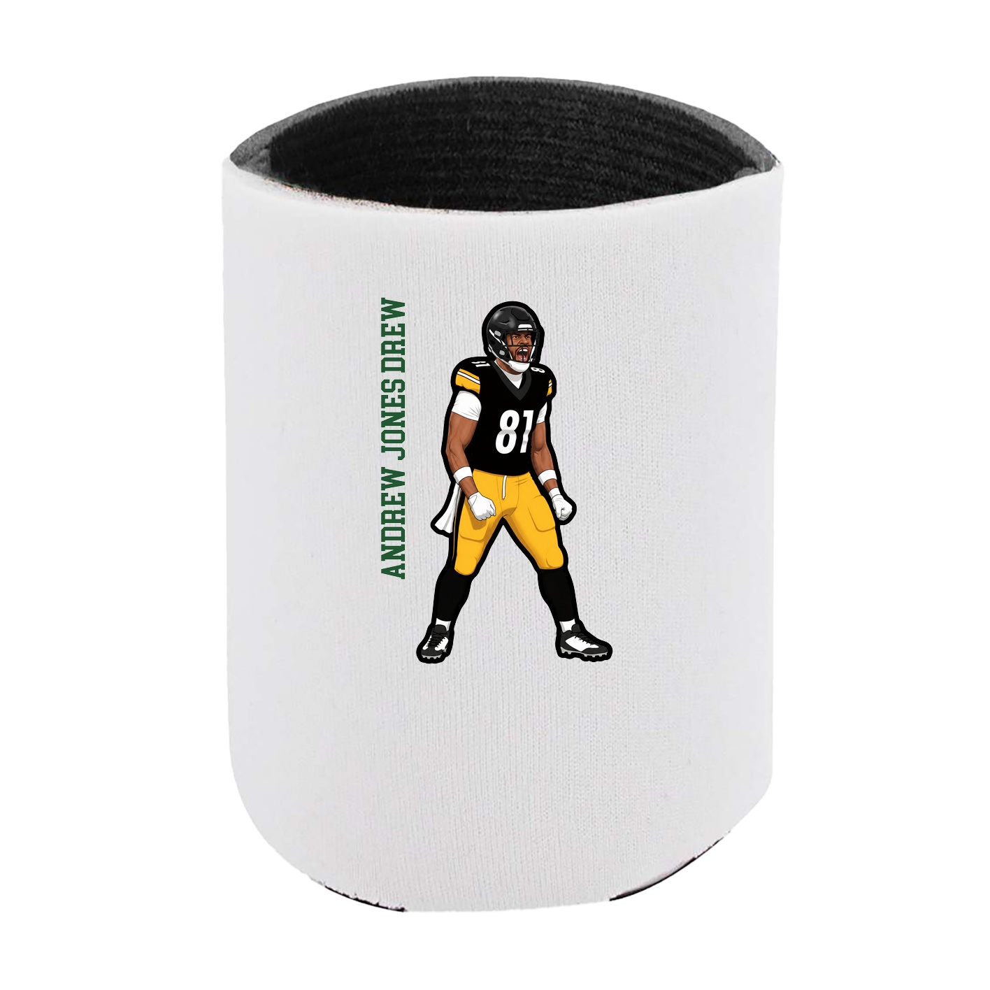 Can Holder — Name Vertical in White