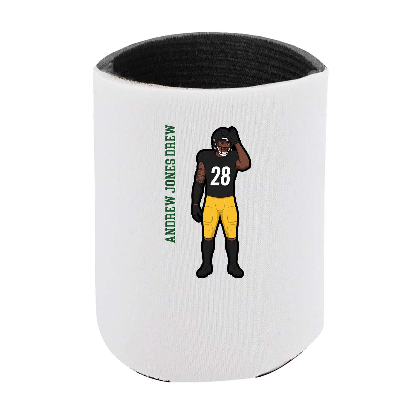 Can Holder — Name Vertical in White