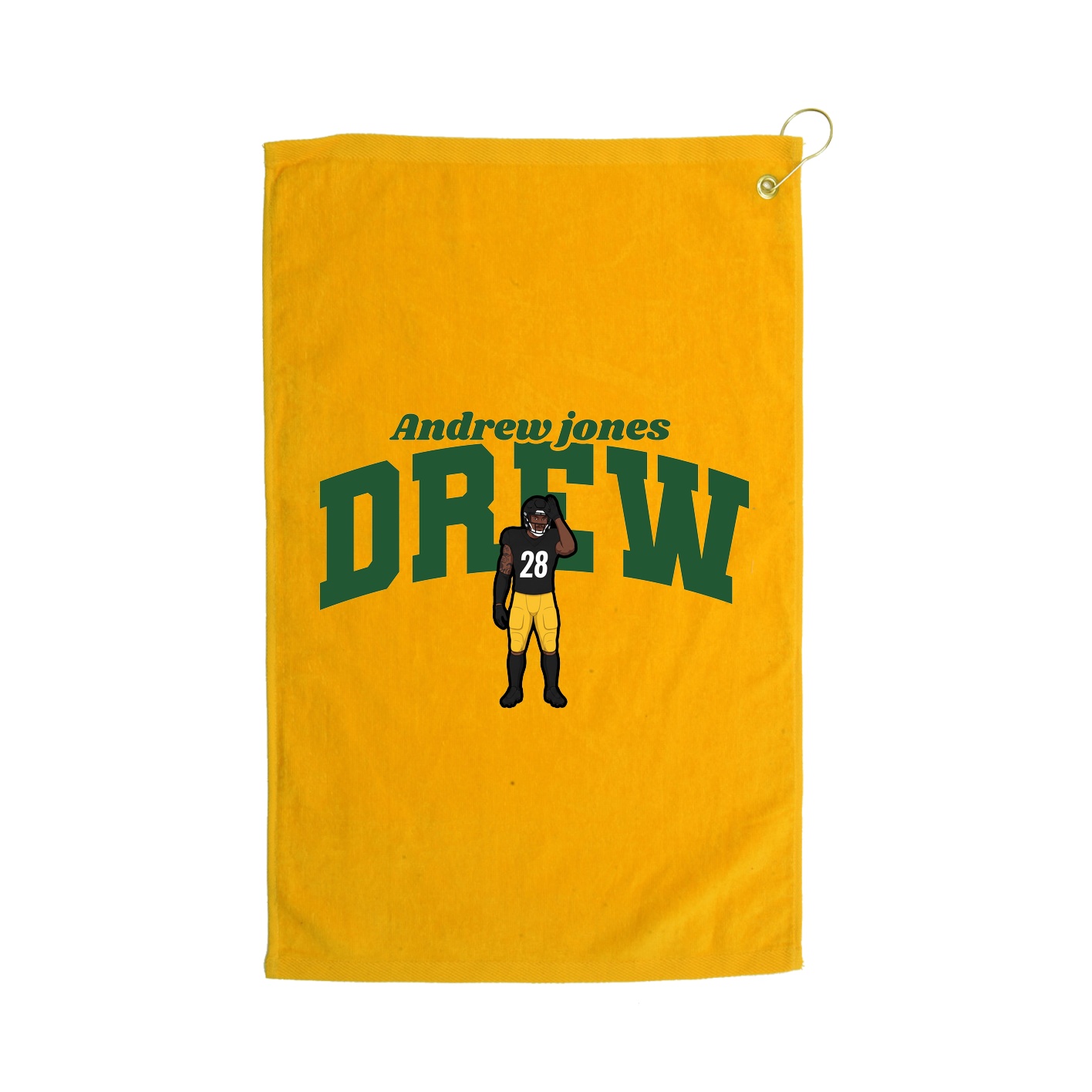 Golf Towel — Signature Arch in Gold