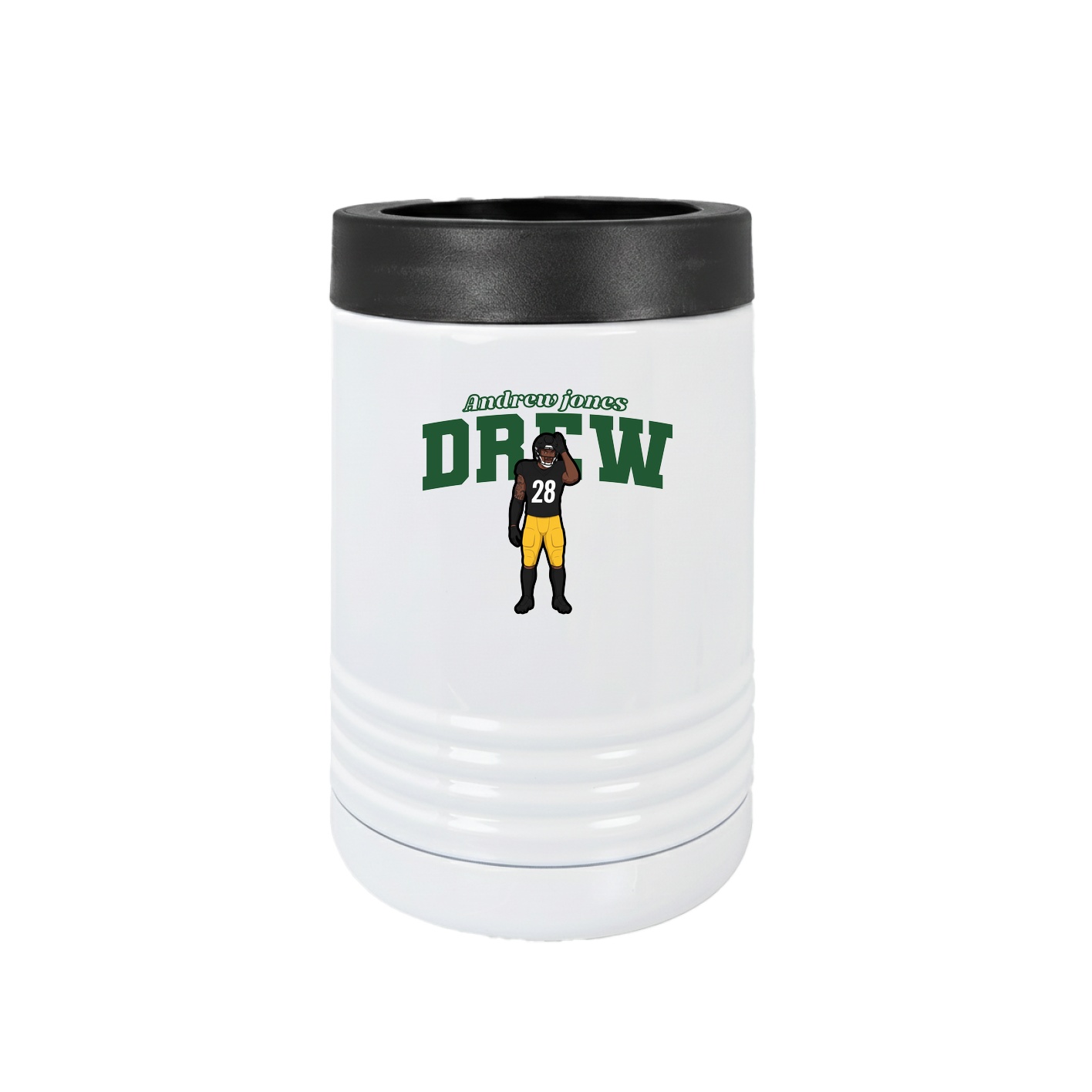 Beverage Holder — Name Arch in White