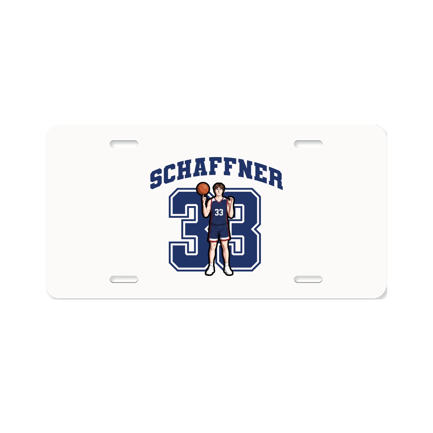 License Plate — Number in Classic
