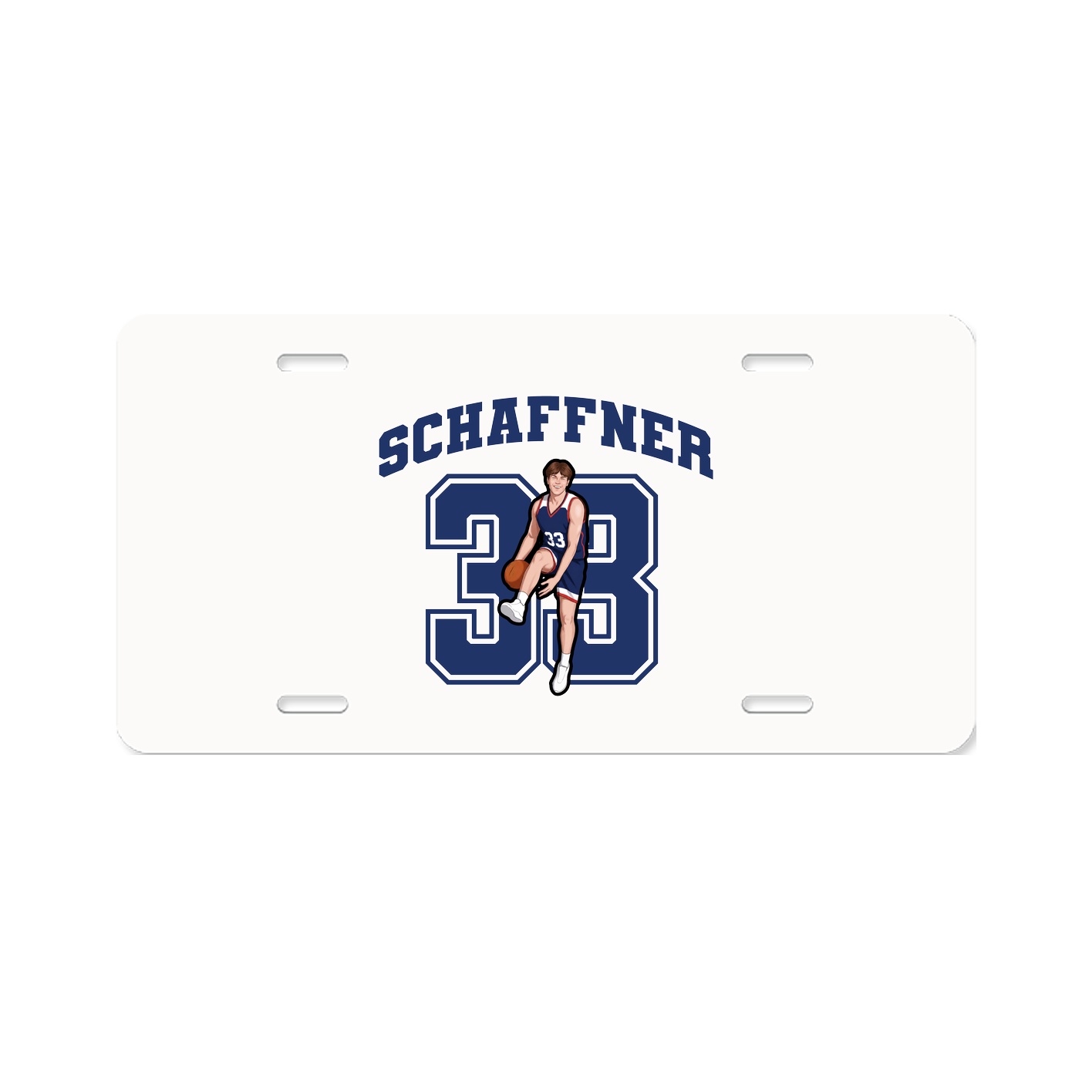 License Plate — Number in Classic