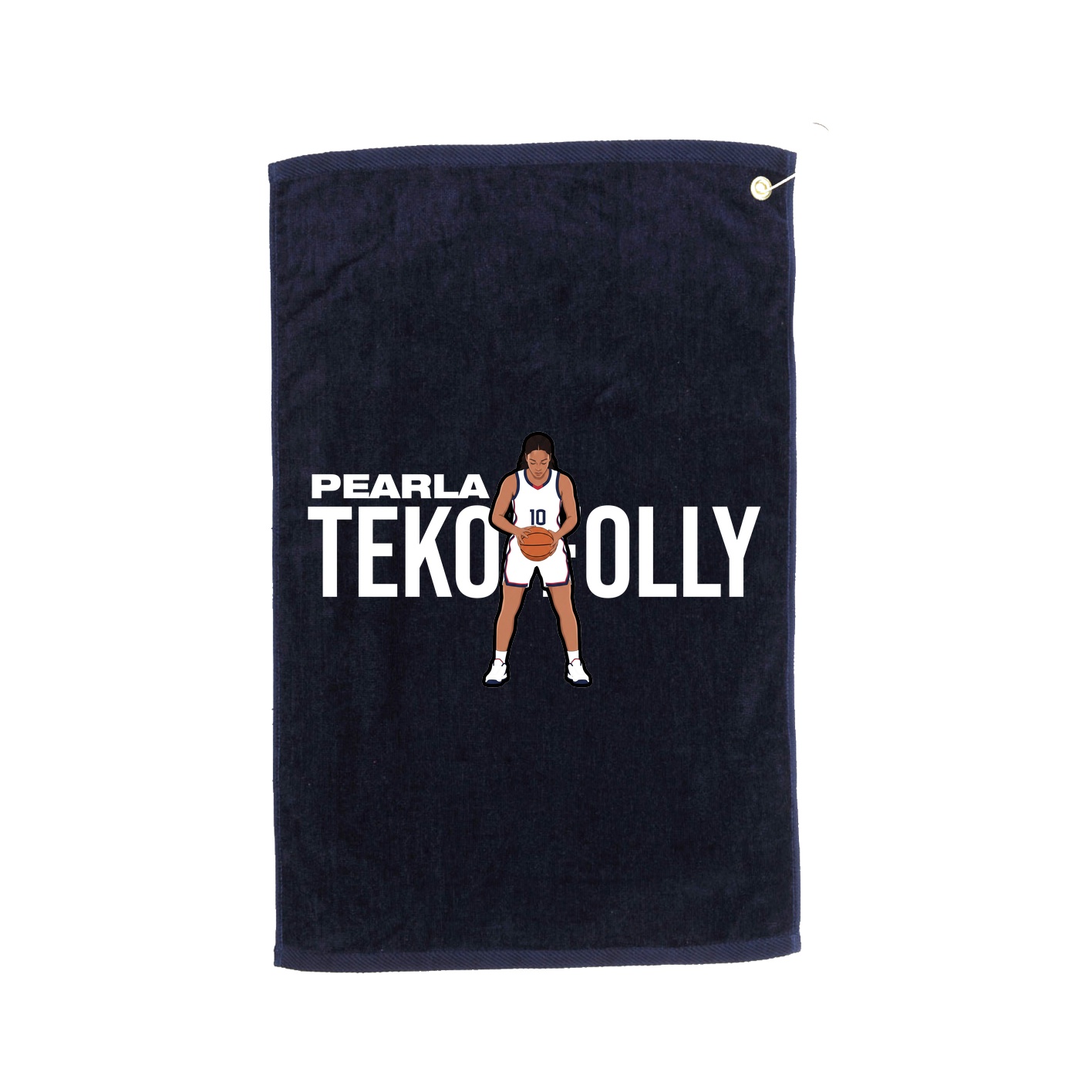 Golf Towel — Player Name in Navy