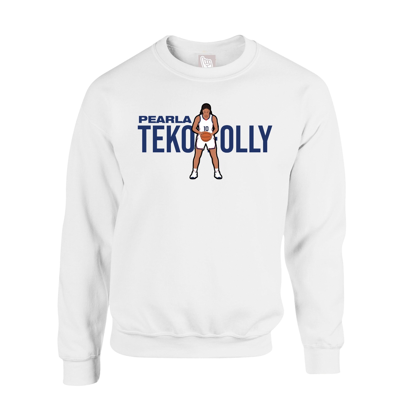 Fleece Crew — Player Name in White