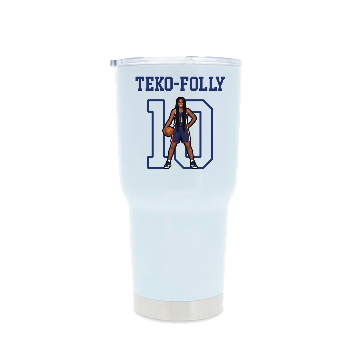 30oz Stainless Steel Tumbler — Shirsey in White