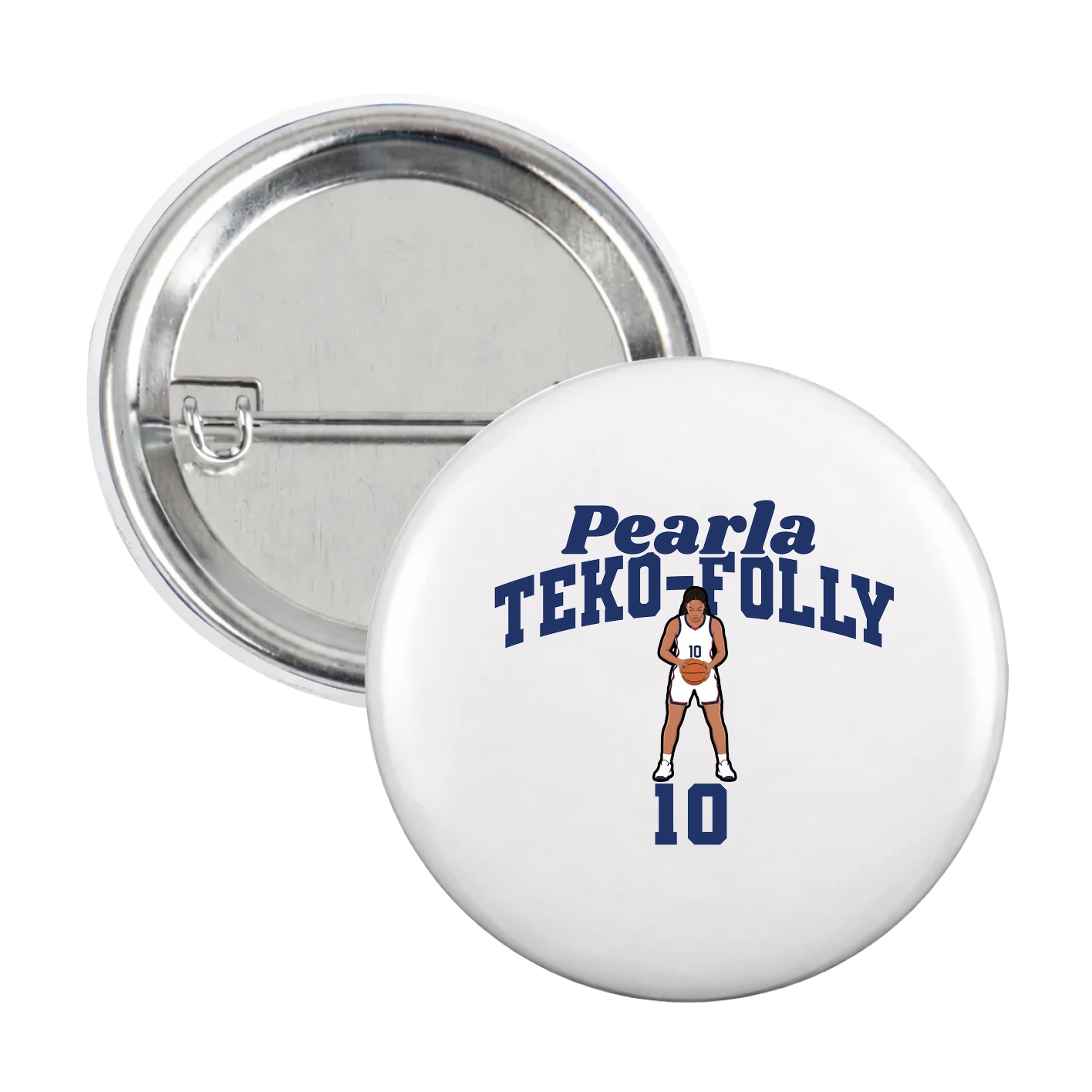 Game Day Button — Signature Arch in White