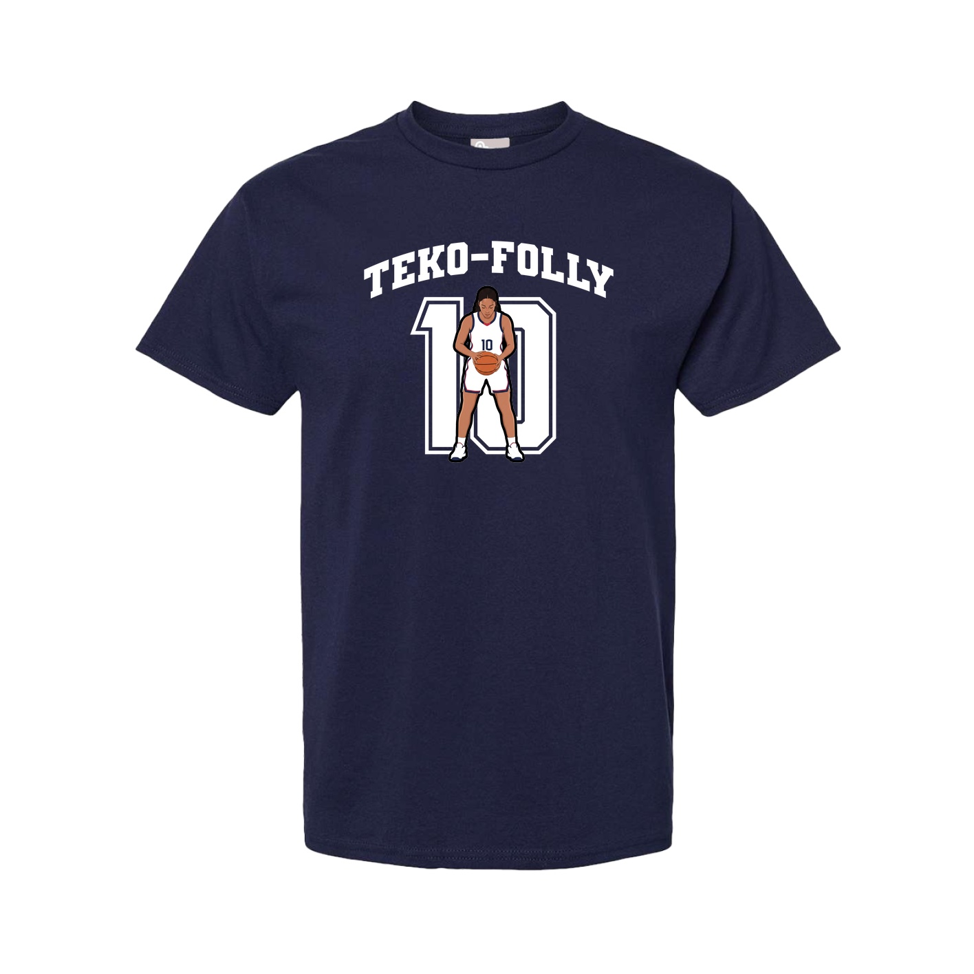 Youth Tee — Number in Navy