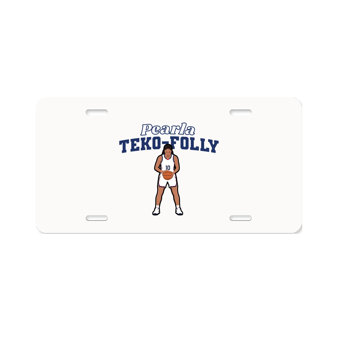 License Plate — Name Arch in Classic