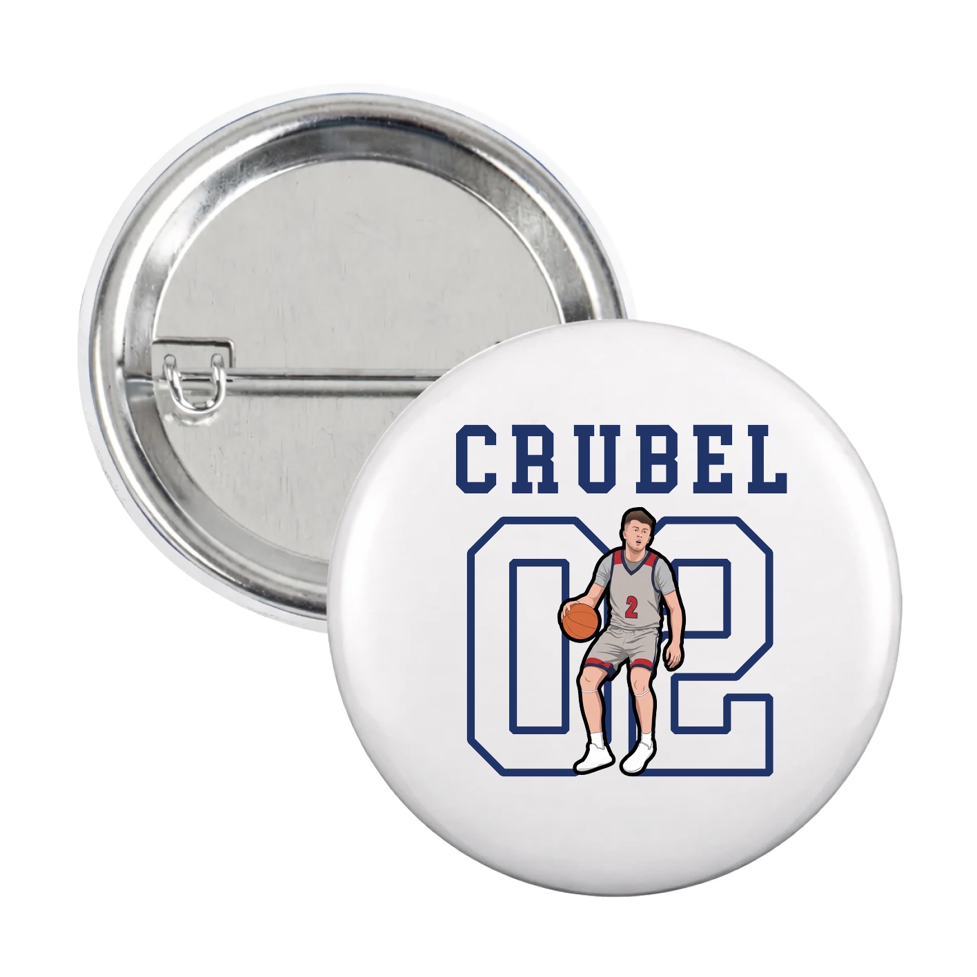 Game Day Button — Shirsey in White