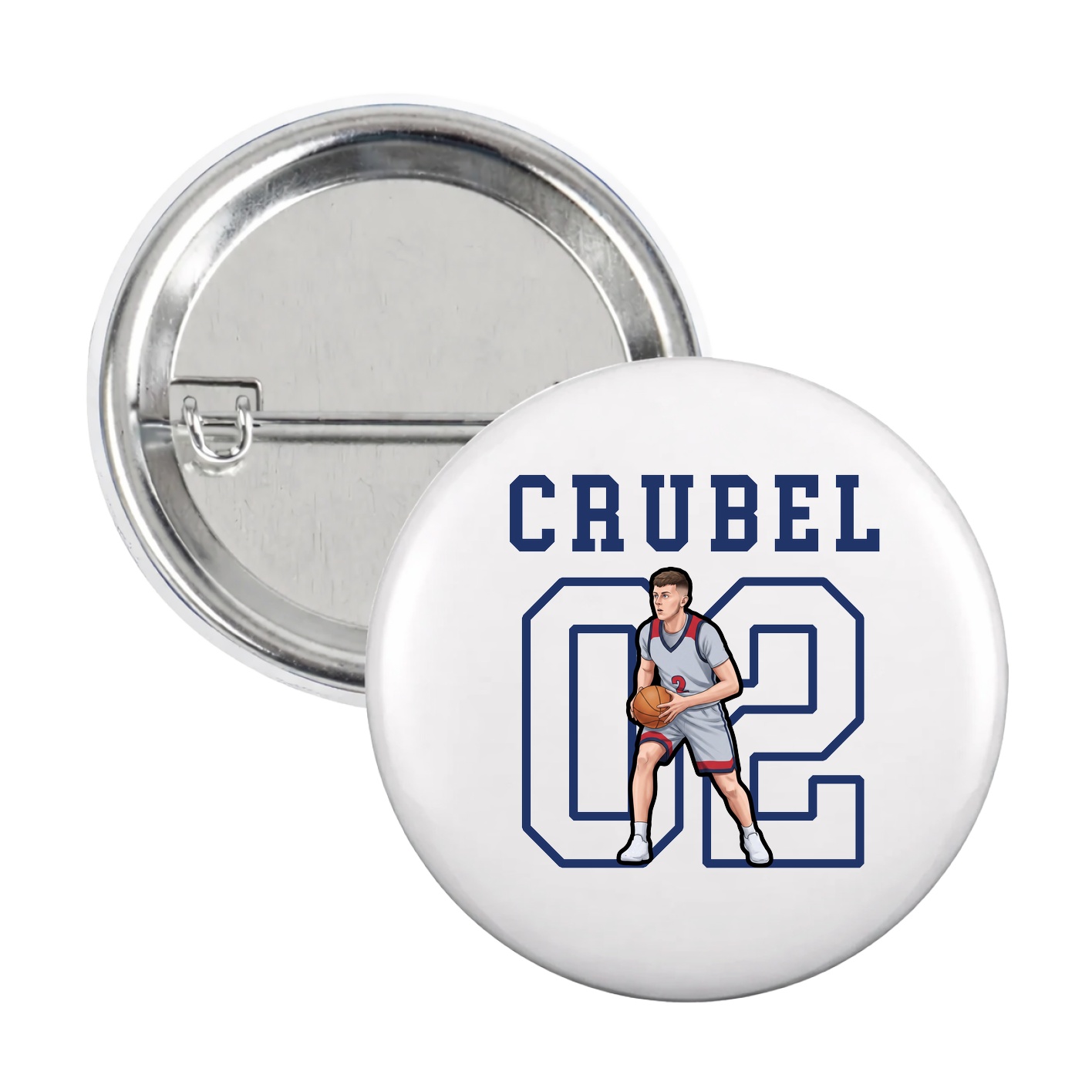 Game Day Button — Shirsey in White