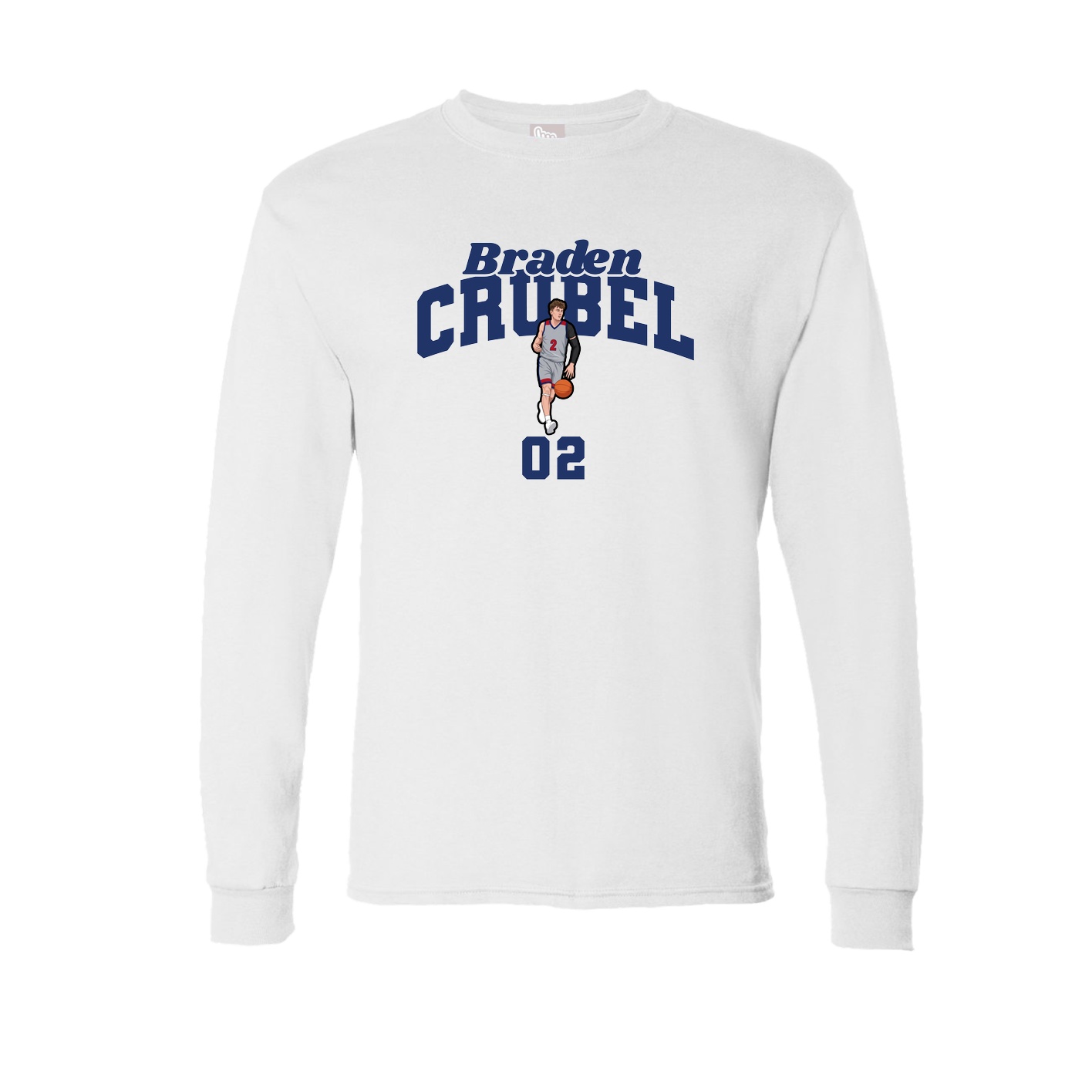 Long Sleeve Tee — Signature Arch in White