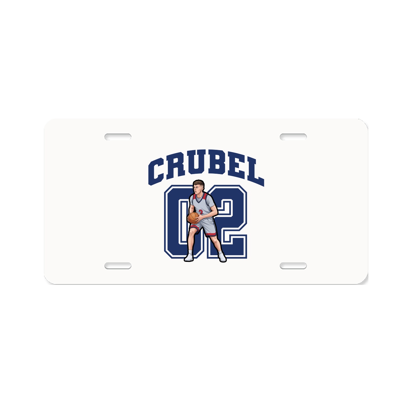 License Plate — Number in Classic