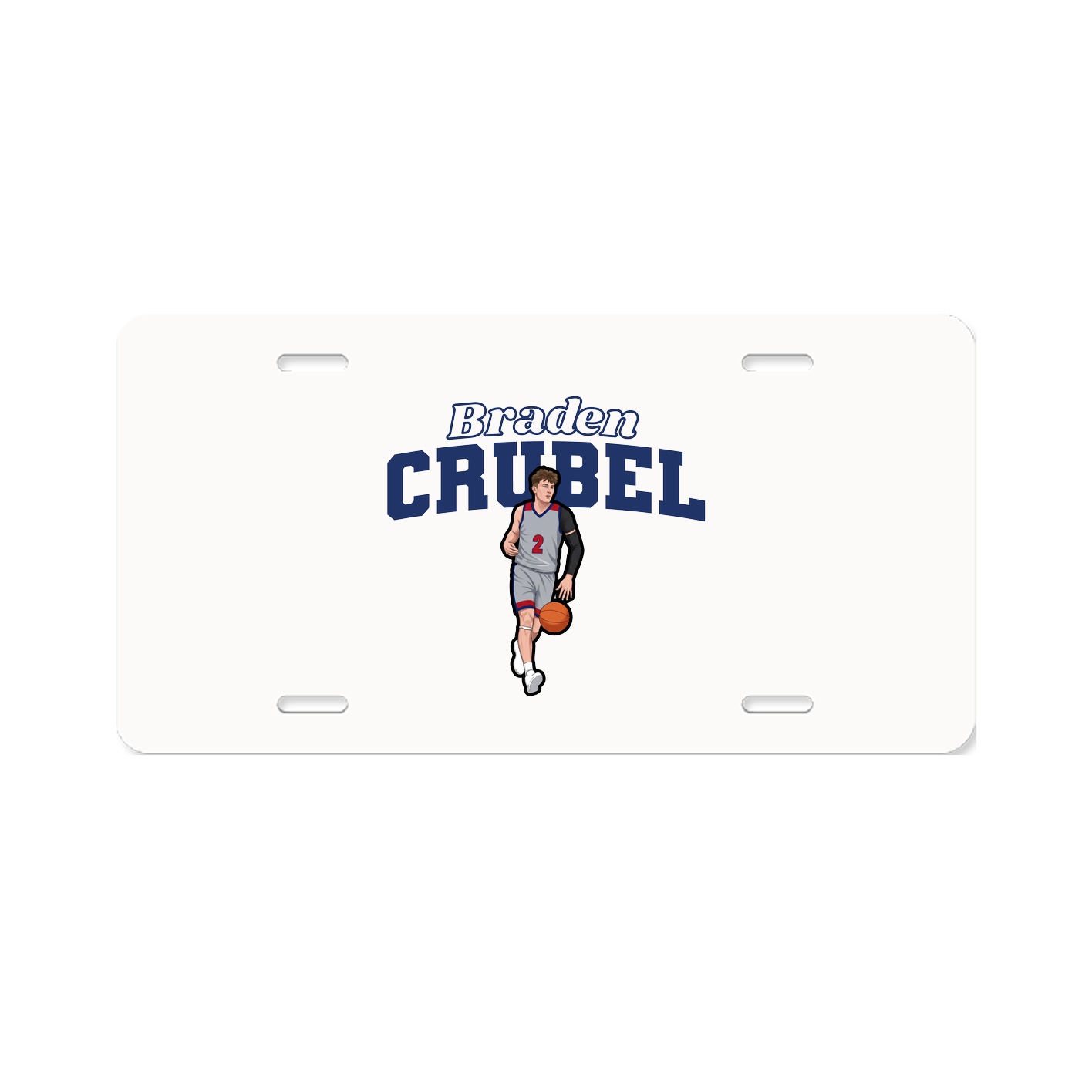 License Plate — Name Arch in Classic