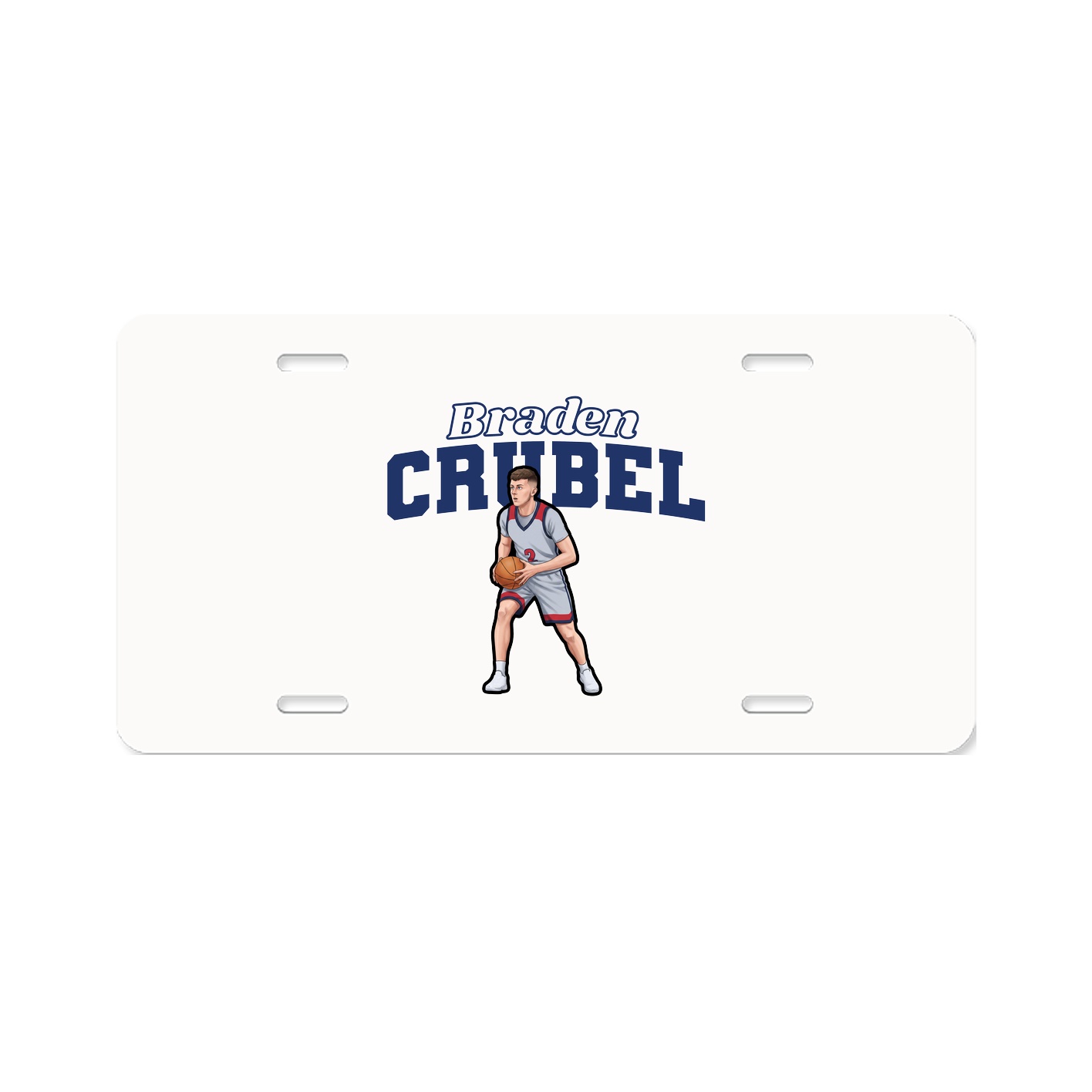 License Plate — Name Arch in Classic