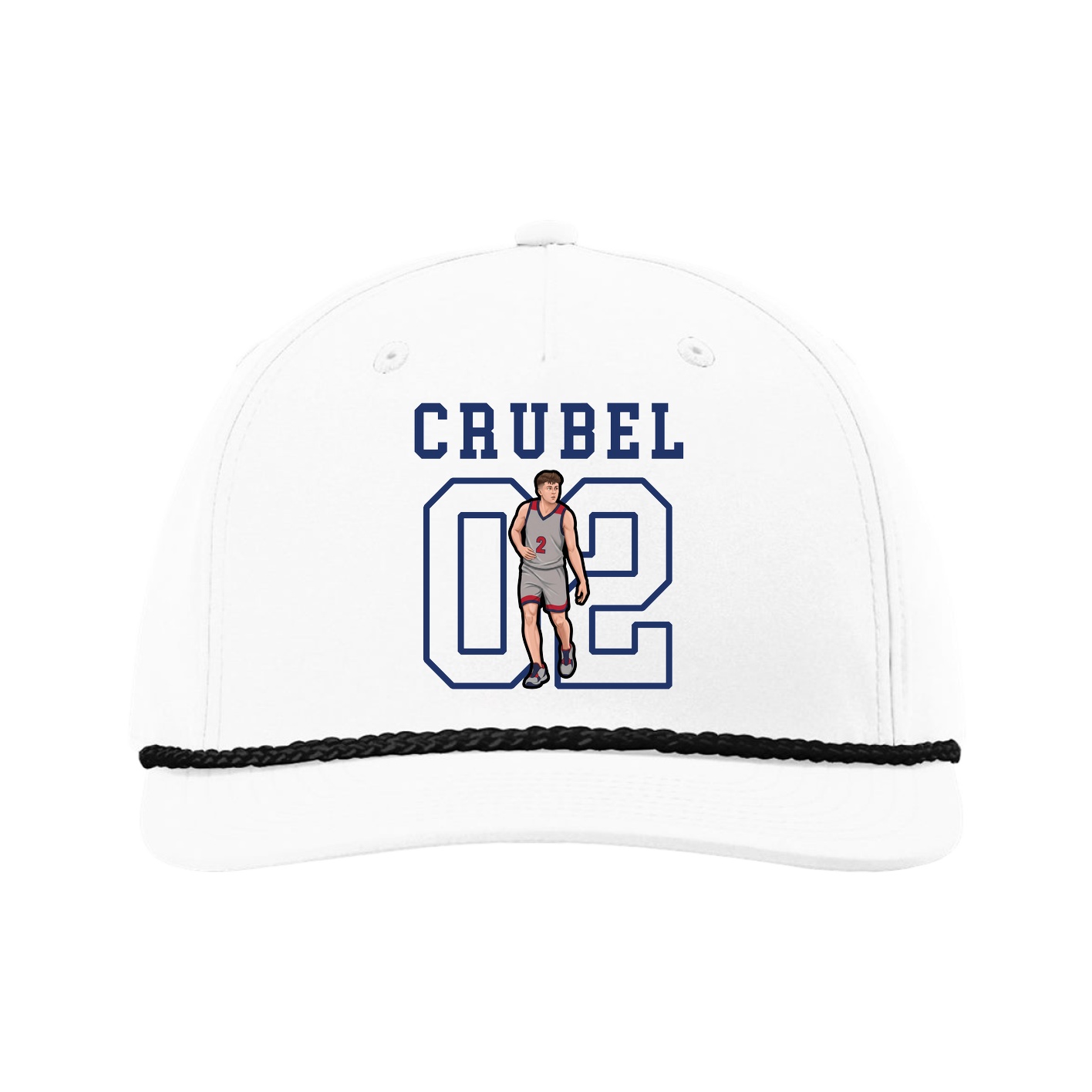 Five-Panel Classic Rope Cap — Shirsey in White