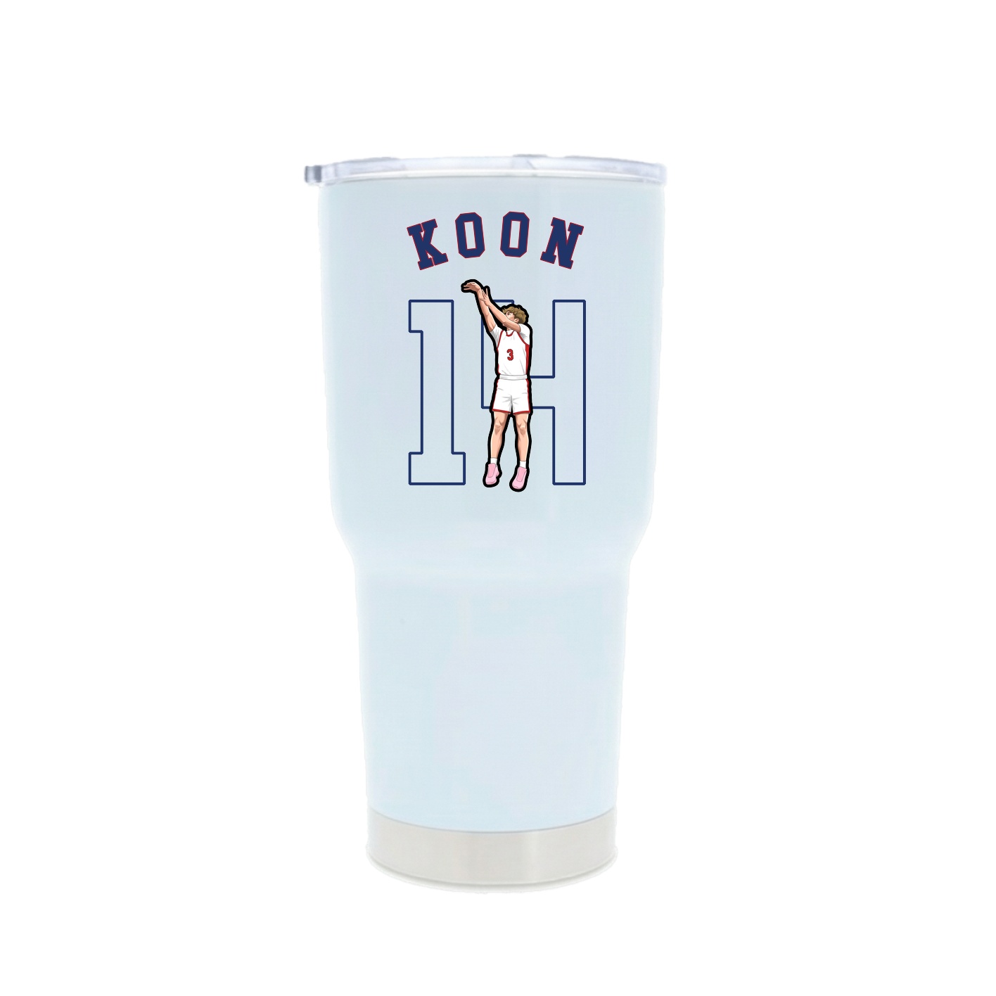 30oz Stainless Steel Tumbler — Shirsey Arch in White