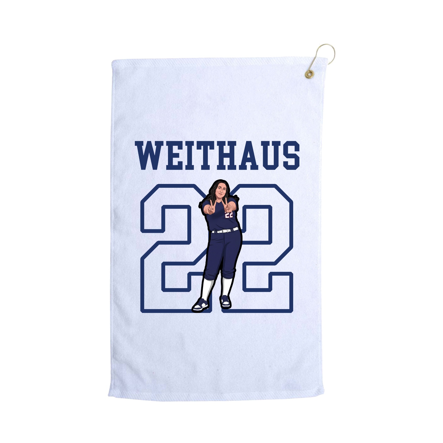 Golf Towel — Shirsey in White