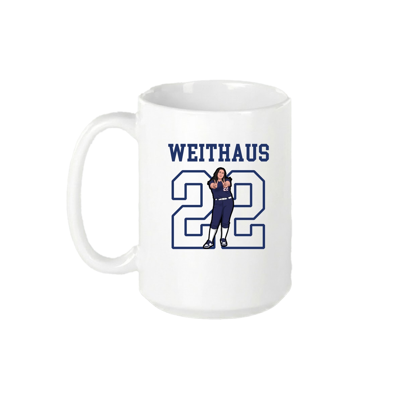 15oz Coffee Mug — Shirsey in White