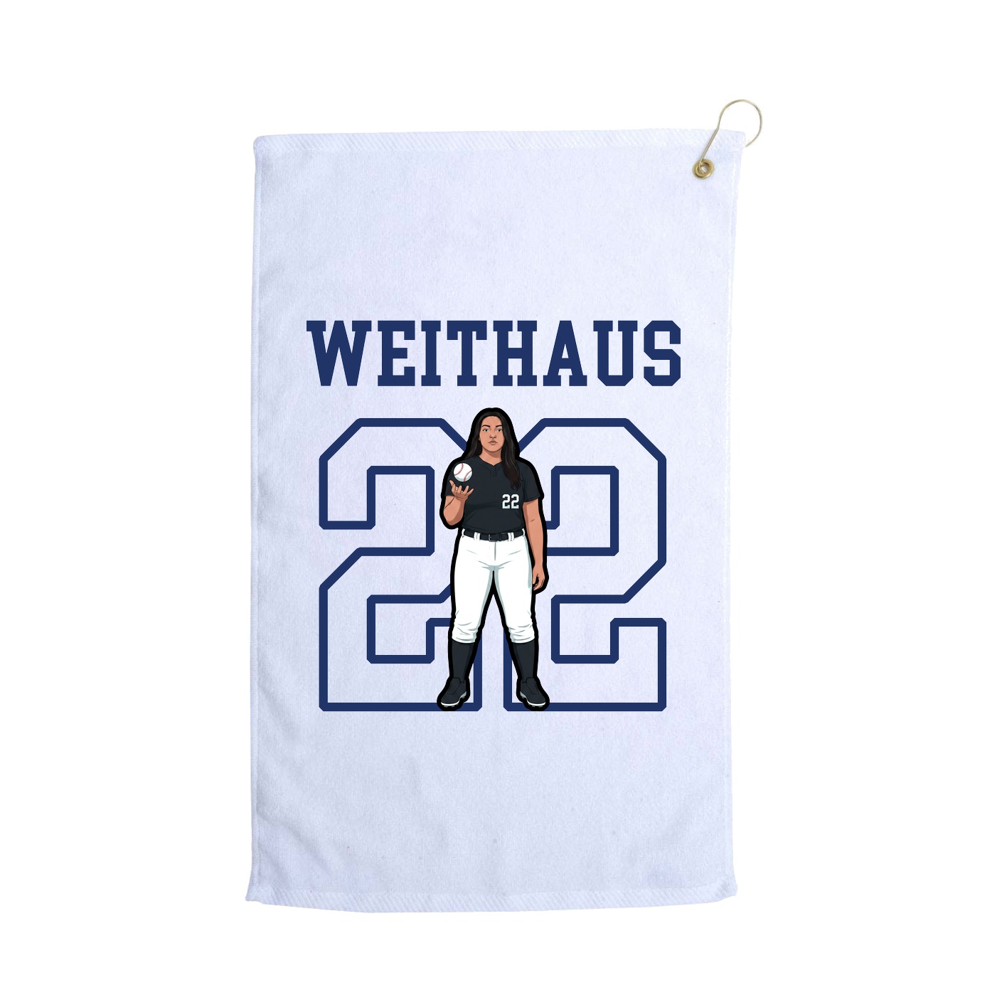Golf Towel — Shirsey in White