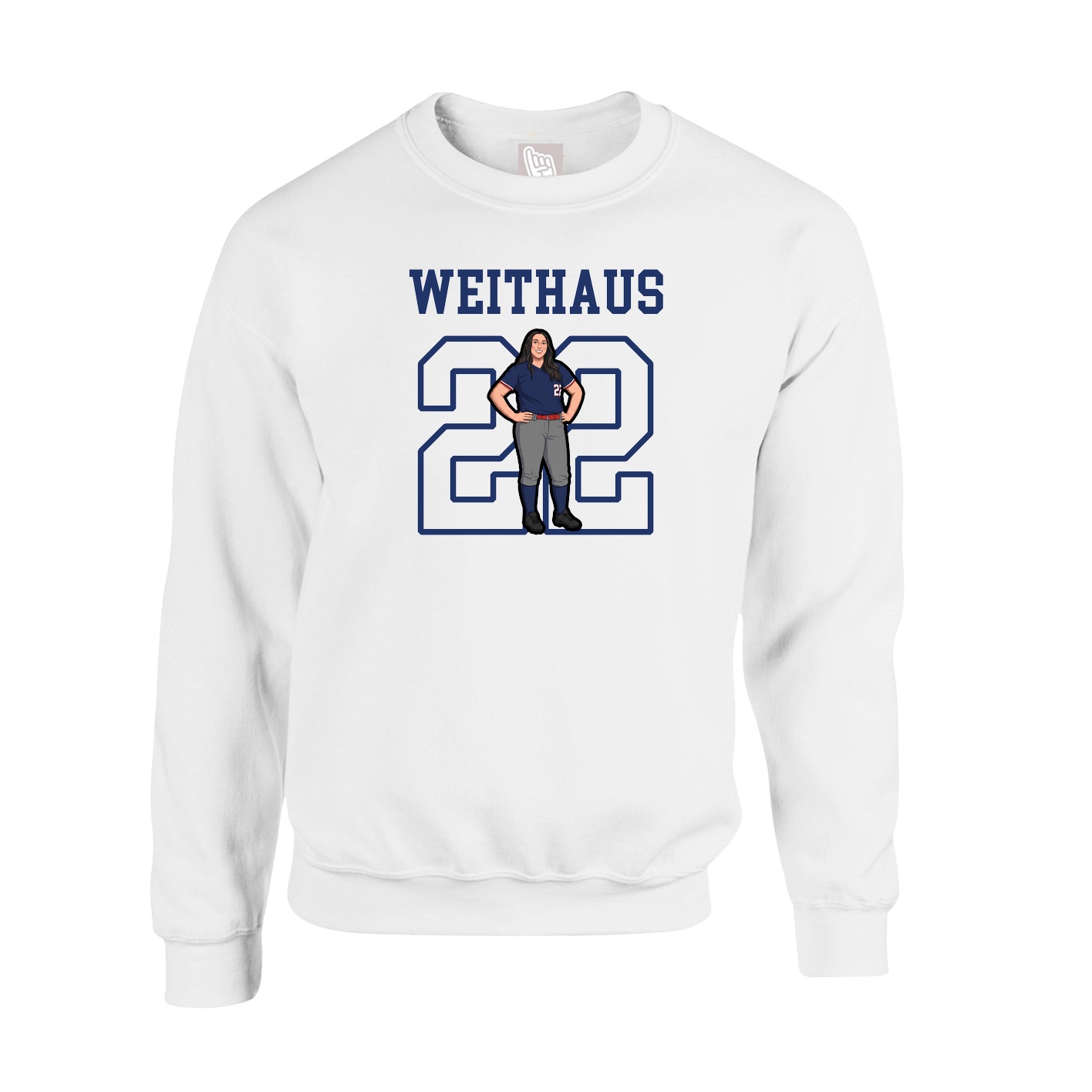 Fleece Crew — Shirsey in White