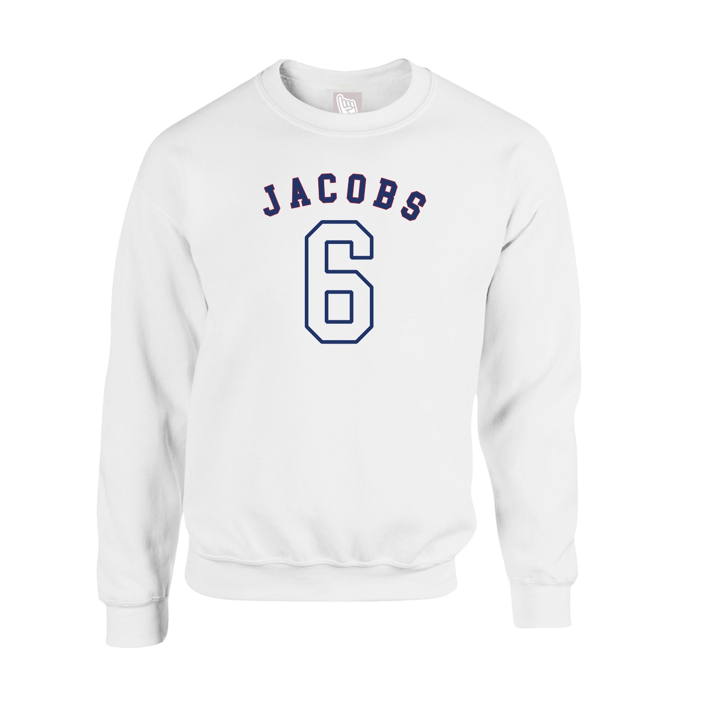 Fleece Crew — Shirsey Arch in White
