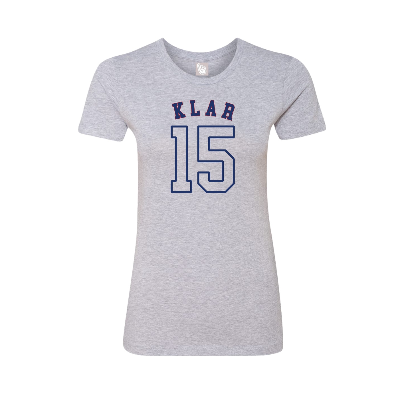 Fitted Women's Tee — Shirsey Arch in Grey