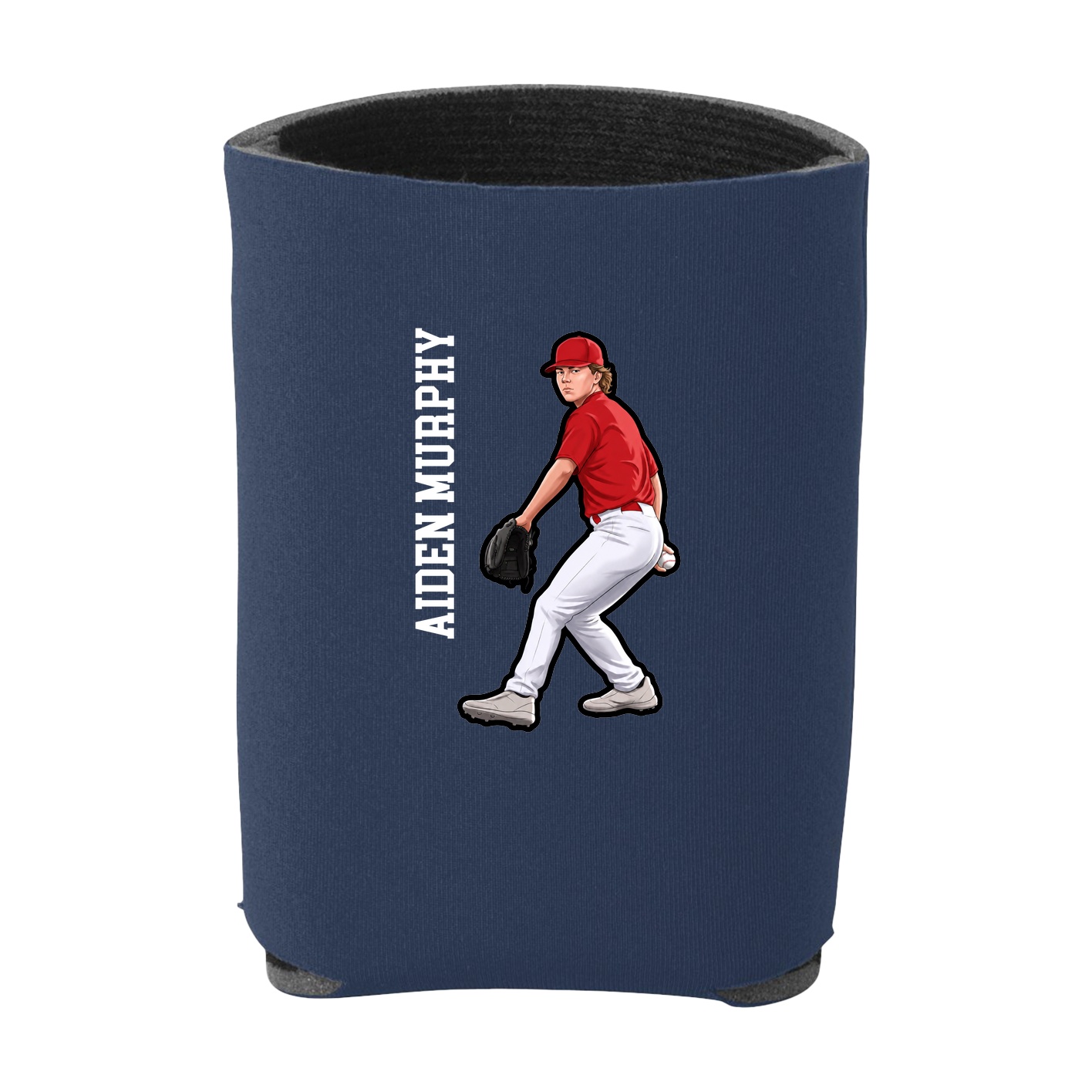Can Holder — Name Vertical in Navy