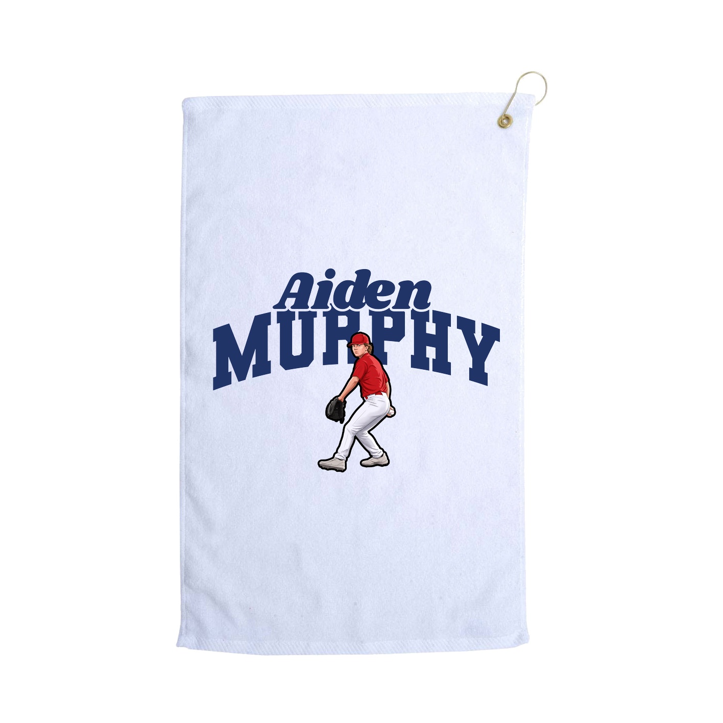 Golf Towel — Signature Arch in White