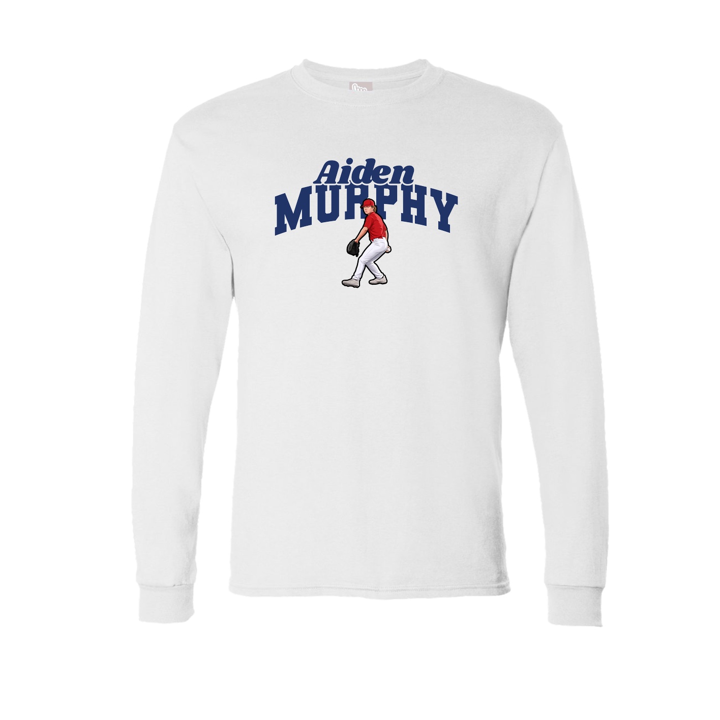 Long Sleeve Tee — Signature Arch in White