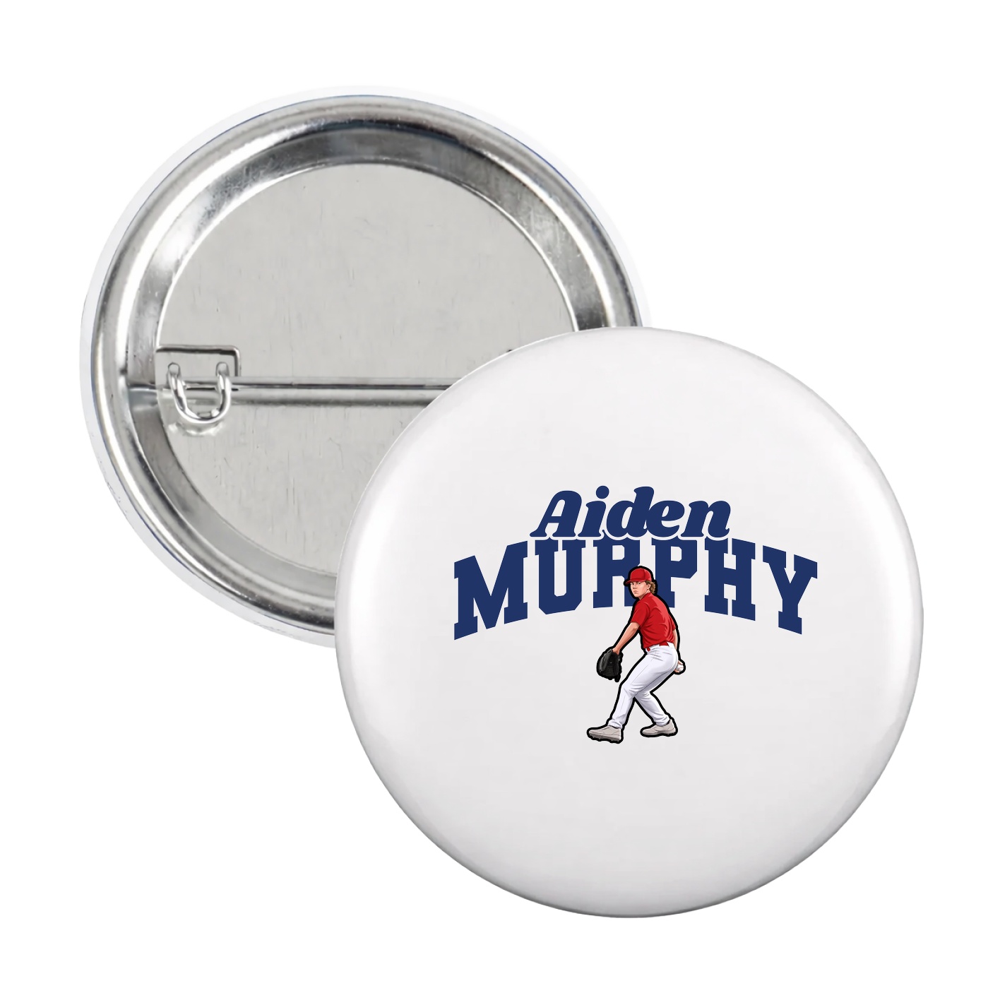 Game Day Button — Signature Arch in White
