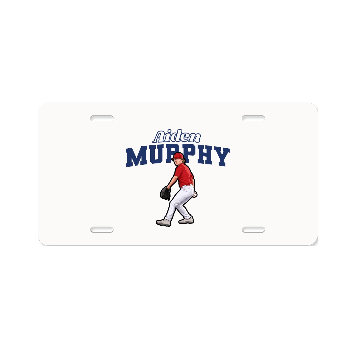 License Plate — Name Arch in Classic