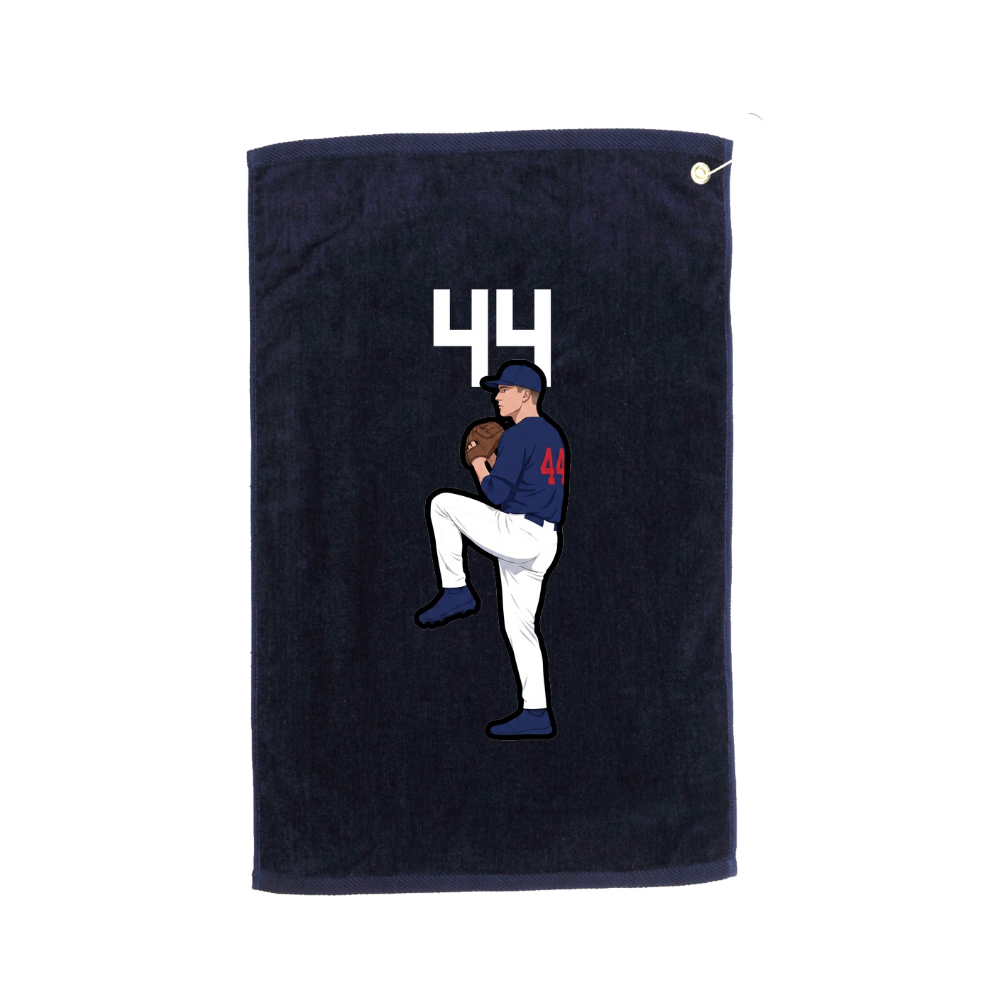 Golf Towel — Number Top in Navy
