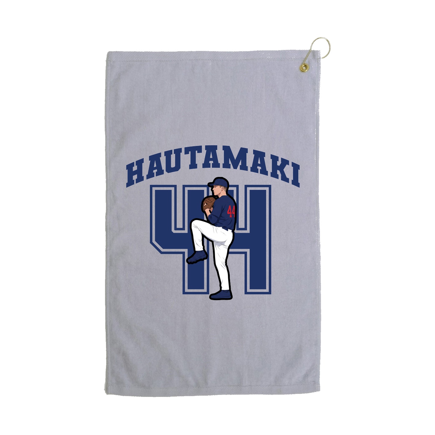 Golf Towel — Number in Grey