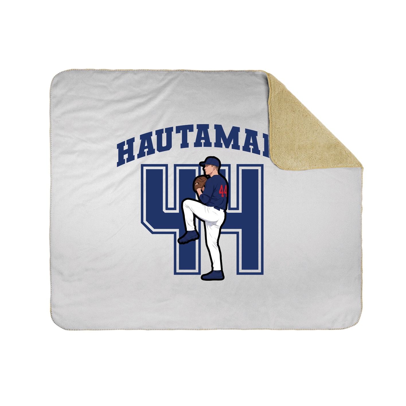 Throw Blanket — Number in White