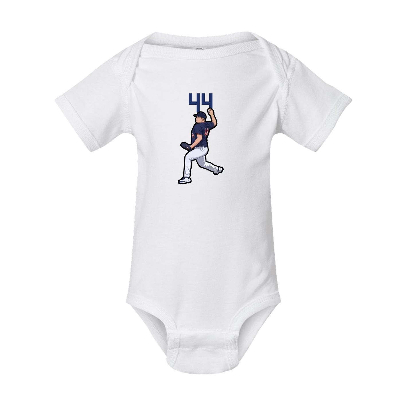 Baby Onesie — Number Top in White