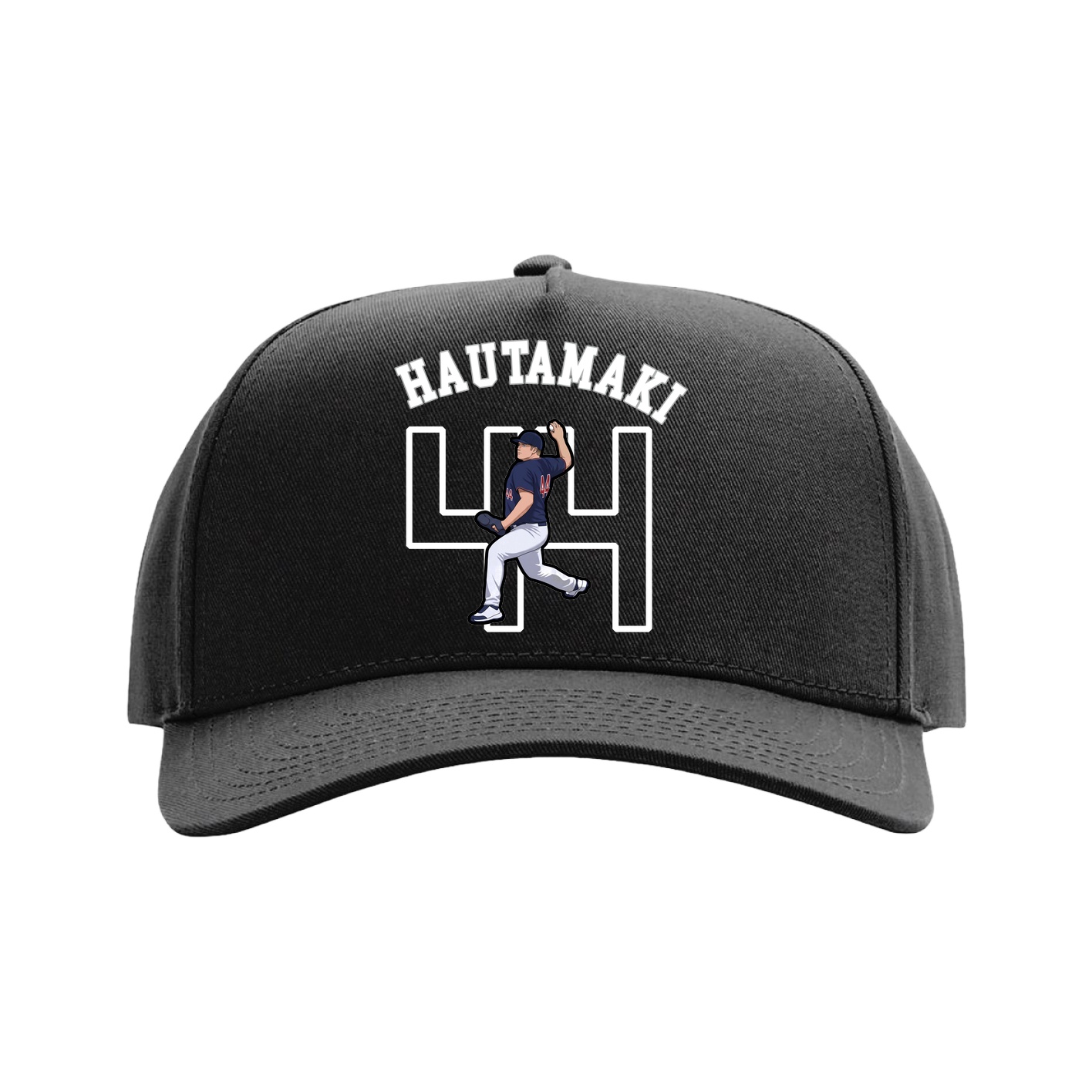 Full Fabric Five-Panel Champ Cap — Shirsey Arch in Black