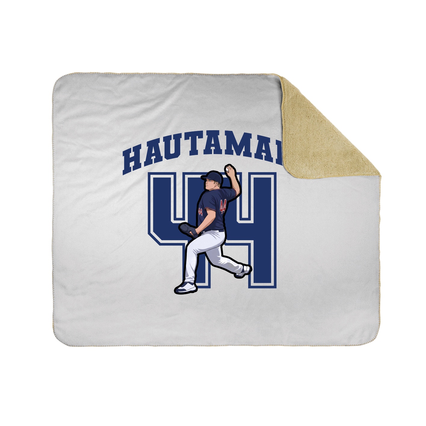 Throw Blanket — Number in White