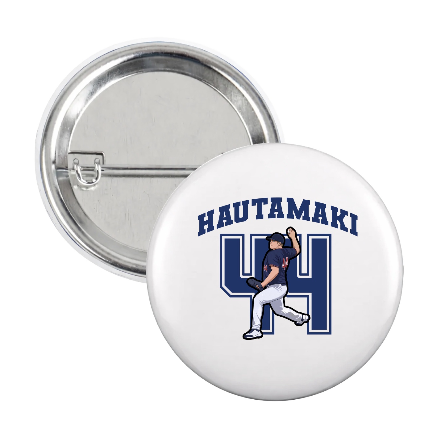 Game Day Button — Number in White