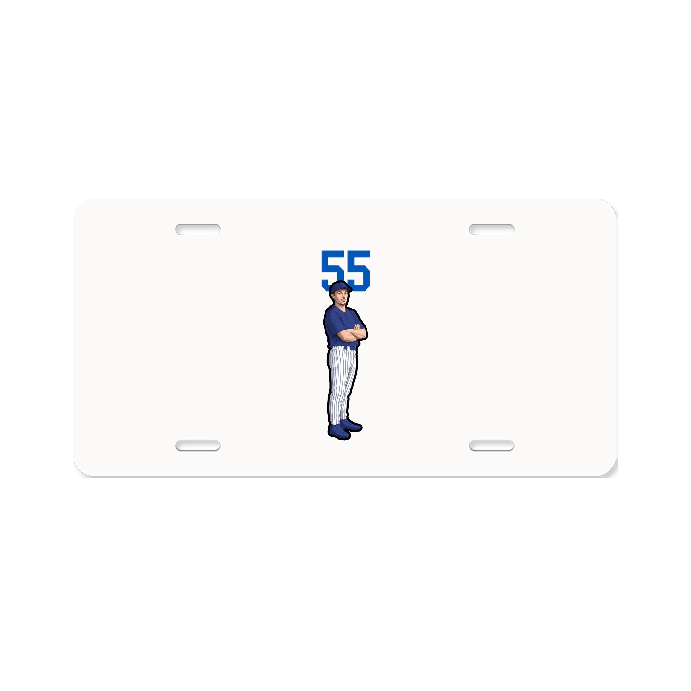 License Plate — Number Top in Classic