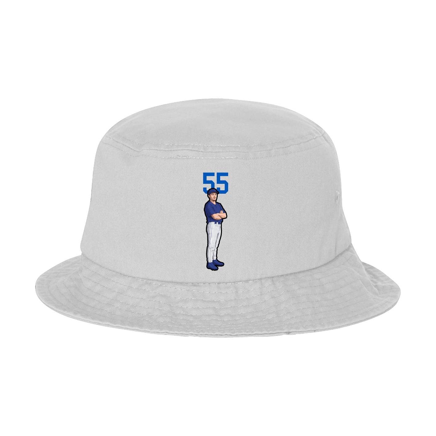 Bucket Cap — Number Top in White