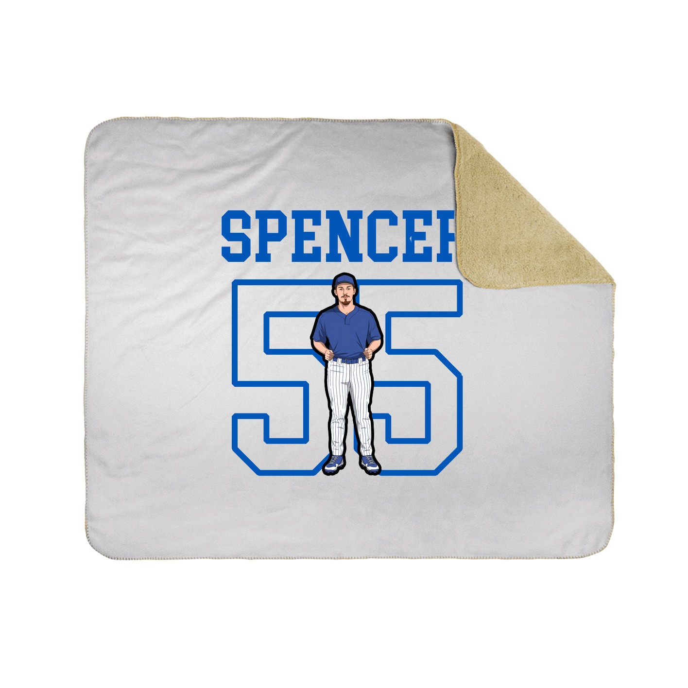 Throw Blanket — Shirsey in White