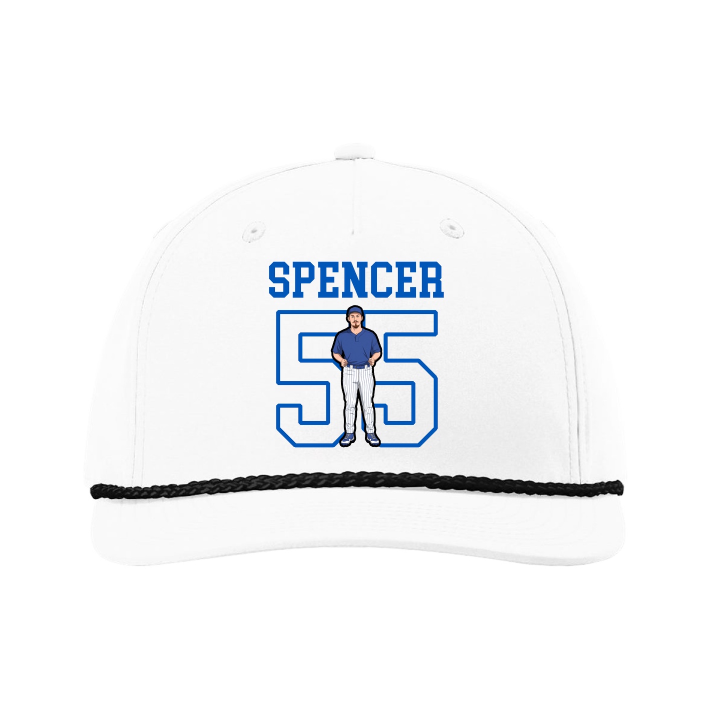 Five-Panel Classic Rope Cap — Shirsey in White