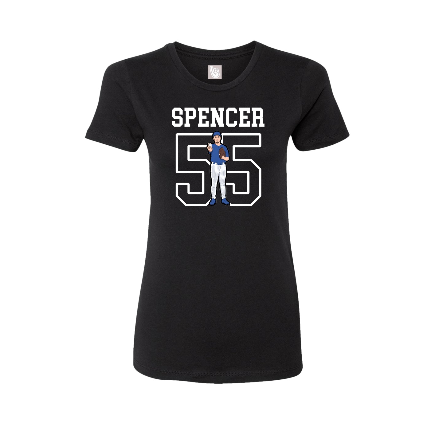 Fitted Women's Tee — Shirsey in Black