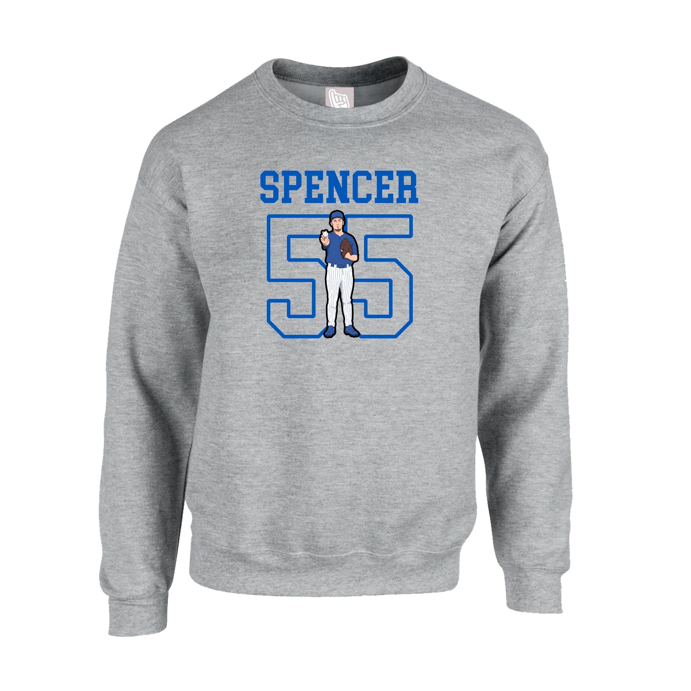 Fleece Crew — Shirsey in Grey